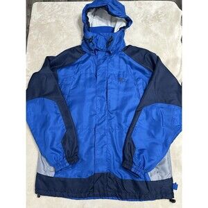 Vintage Starter Jacket‎ Coat Men’s Blue Winter Ski Snow, Removable Hood M 38-40.